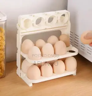 Foldable Egg Rack 60 Holes Storage
