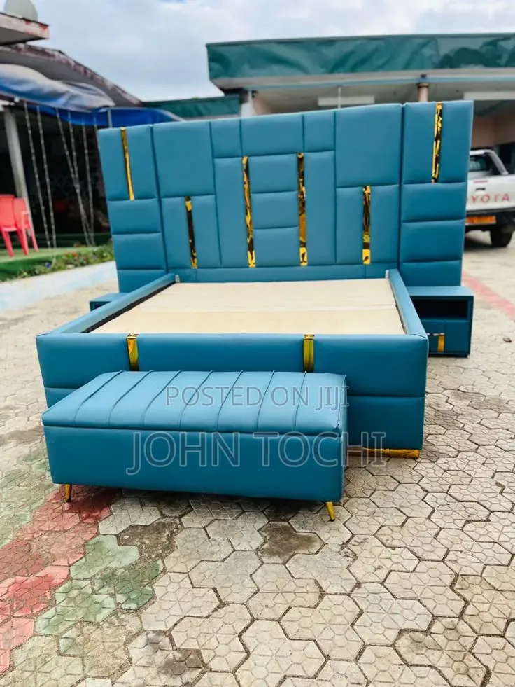 Leather 6 by 6 Luxury Bed