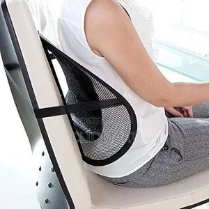 Breathable Mesh Back Pad – Lumbar Cushion for Car, Office, Home Chair