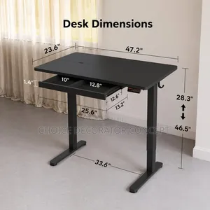 Modern Electric Standing Desk – Adjustable Height(1.2mtr)
