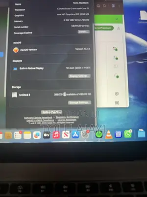 Laptop Apple MacBook 2017 8GB Intel Core i7 HDD 512GB