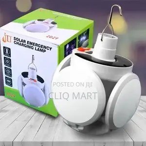 Solar Rechargeable Lamp – Portable Camping Light With Solar Panel