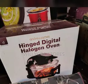 Andrew James 12L Digital Halogen Oven With Flip-Up Hinged Lid - 1400W