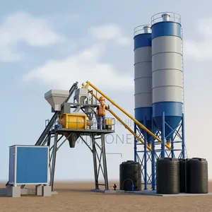 *Brand New HZS75 Concrete Batching Plant - 75m3/H High Capacity*