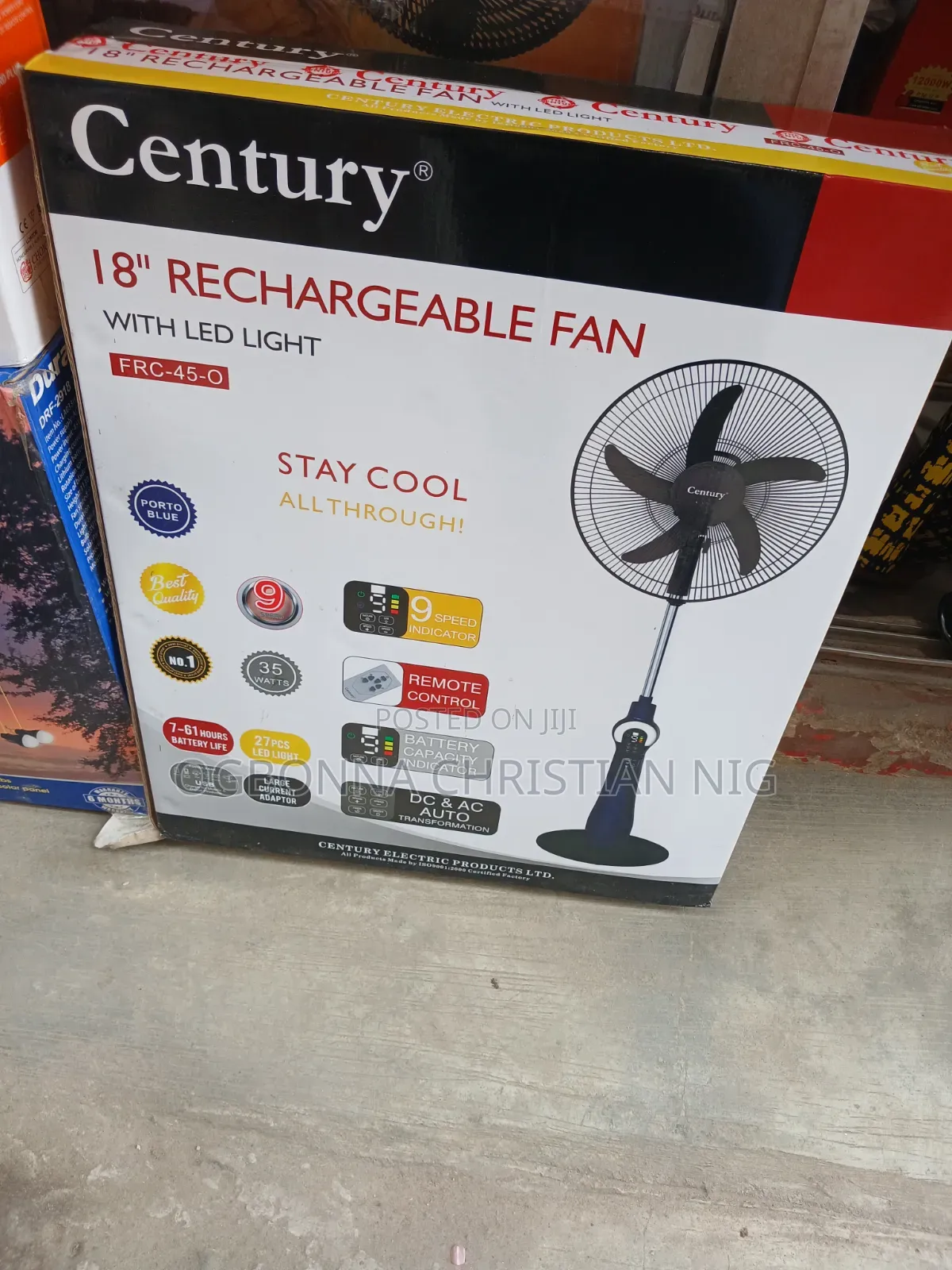 18inch Digital Rechargeable Fan