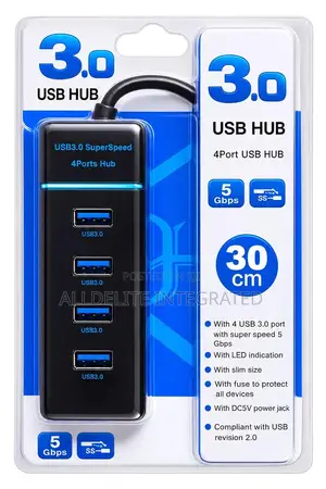 4 Ports USB Hub - 3.0