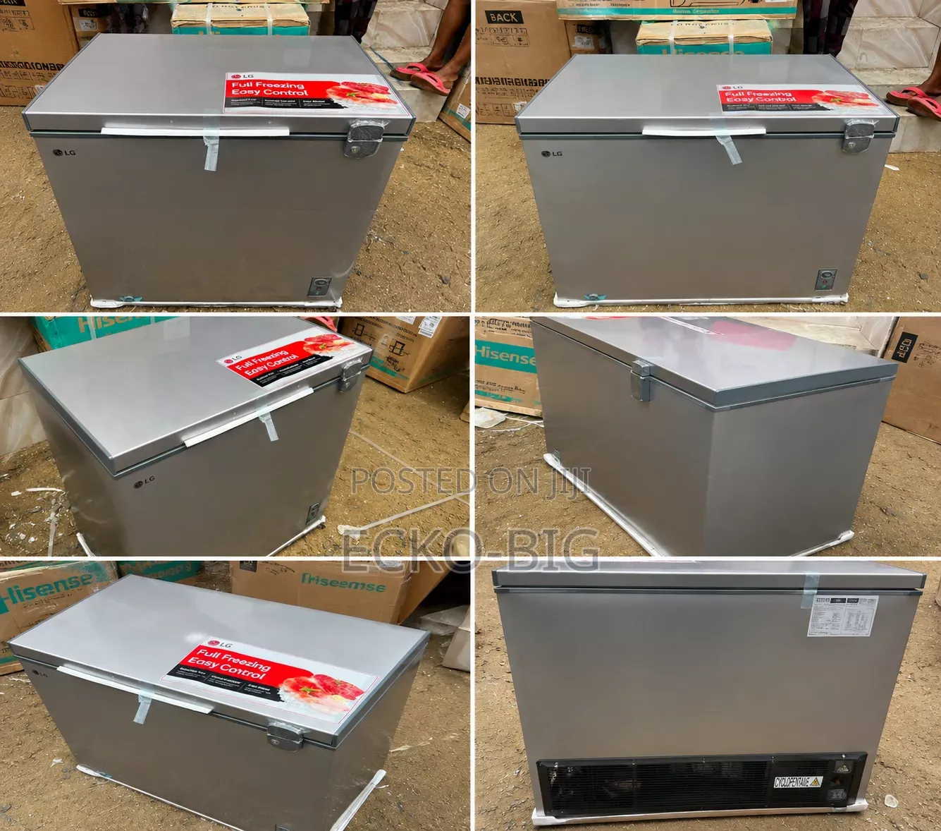 LG Chest Freezer With a Red Full Freezing Easy Control