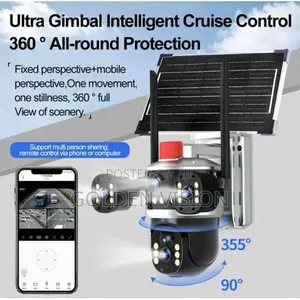 ULTRAL GIMBAL Latest Triple Lens 4G Solar CCTV Camera–Wireless Outdoor