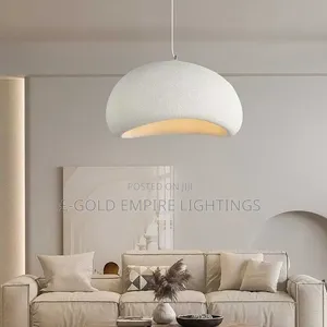 Modern Luxury Dome Pendant Light | Fabric Hanging Ceiling Lamp