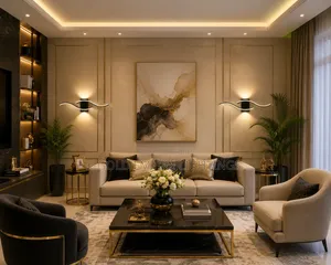 Modern Luxury LED Wall Light | Wave Design Up Down Wall Sconce