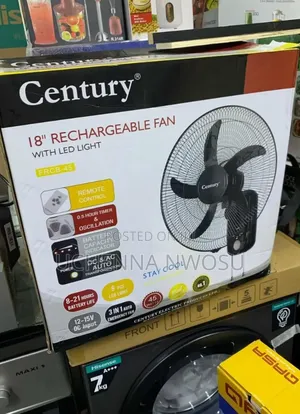 Century Rechargeable Wall Fan 18 Inches