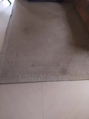 Big Center Rug and 2 Window Blinds