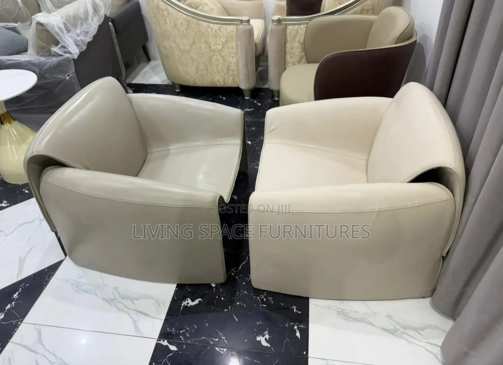 Executive Two Accent Leather Chairs