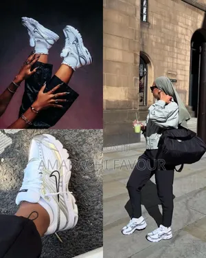 Trendy Chunky Sneakers White Silver | Luxury Shoes - Sizes 37-43