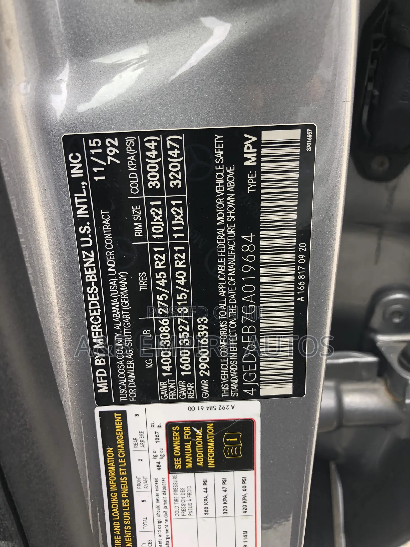 Mercedes-Benz GLE-Class 2016 Gray