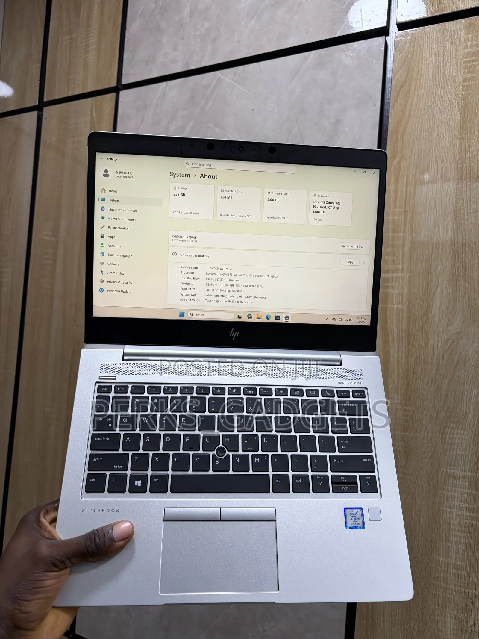 Laptop HP EliteBook 830 G6 8GB Intel Core i5 SSD 256GB