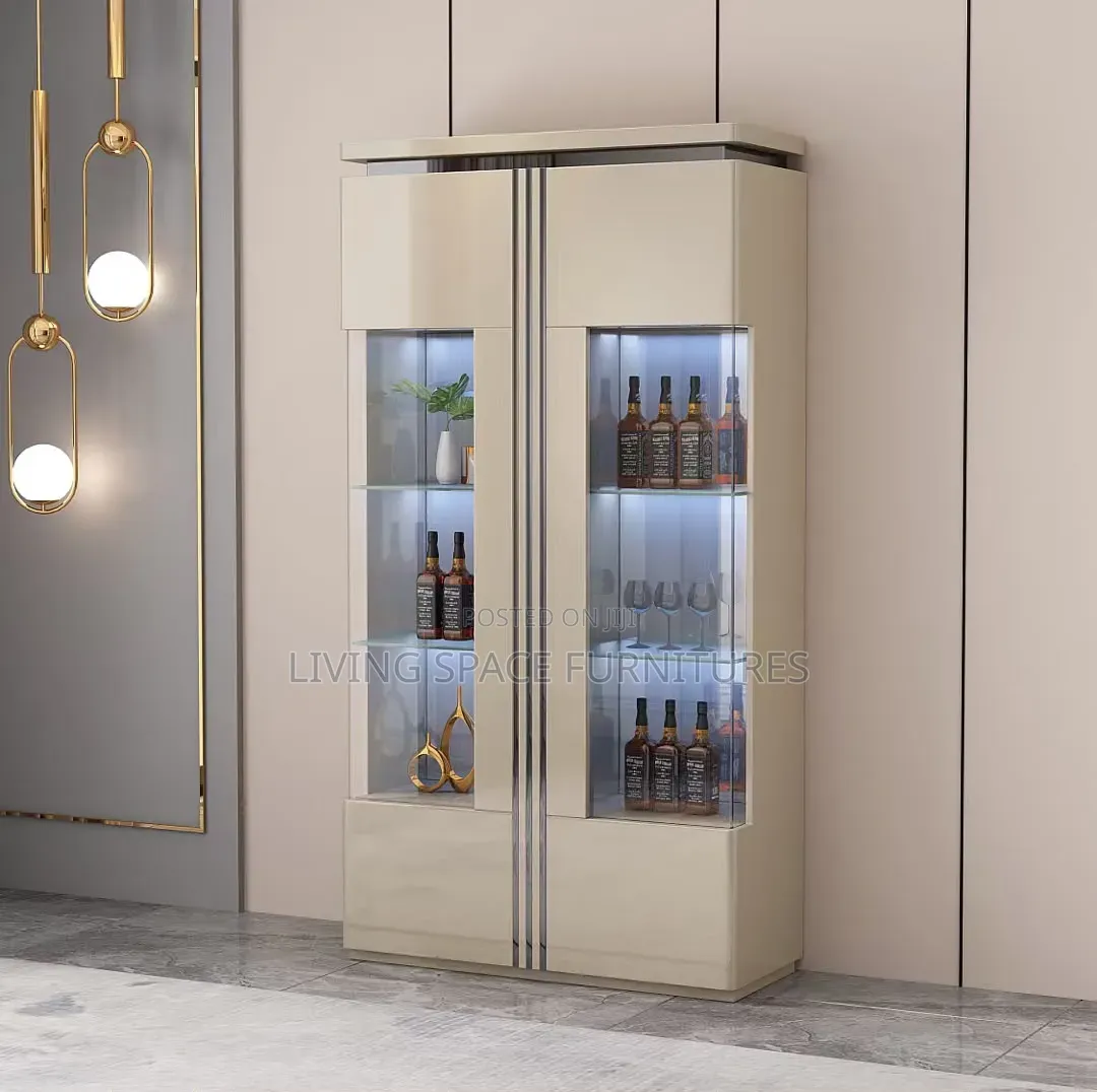 Luxury Glossy Wine Bar Unit