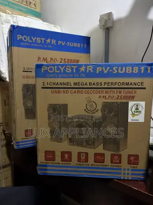 Polystar PV-SUB811 2.1-Channel Bluetooth HiFi Home Theater Speaker