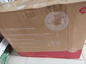 Itel Solar Rechargeable Standing Fan