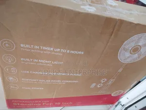Itel Solar Rechargeable Standing Fan