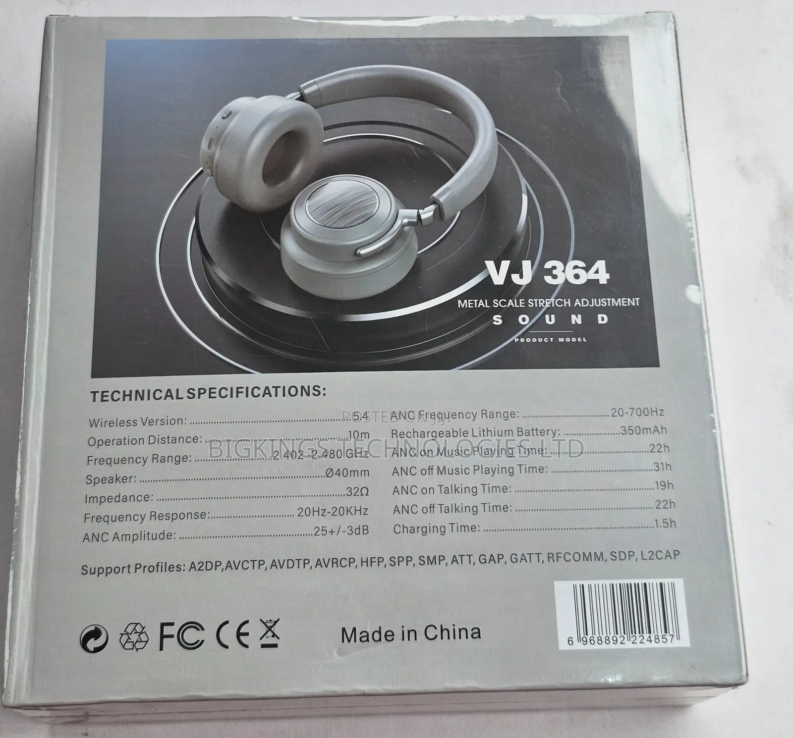VJ 364 ANC Wireless Headphones