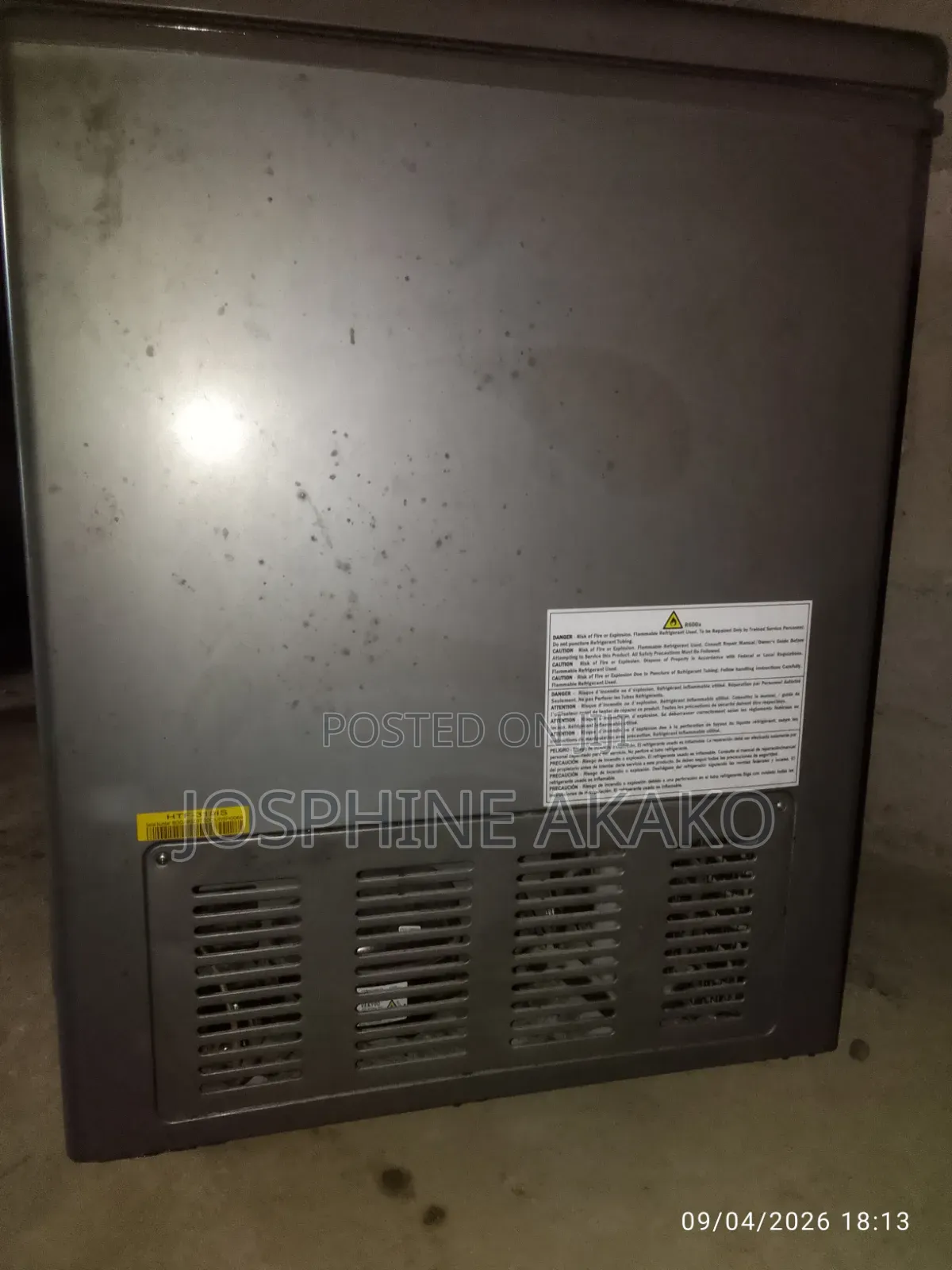 Slightly Used Thermacool Inverter Freezer (HTF 319lS)
