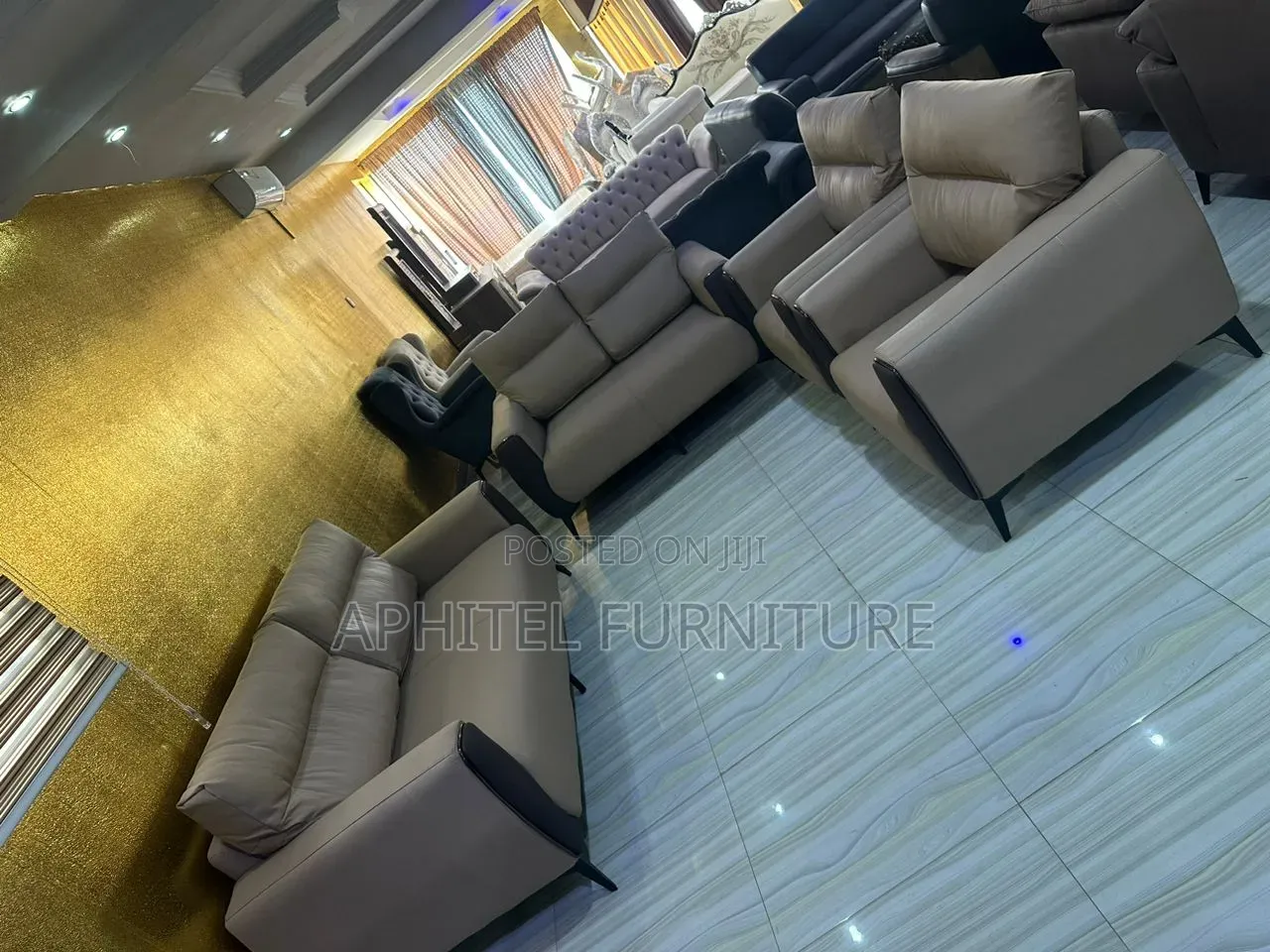 Contemporary Leather Sofa