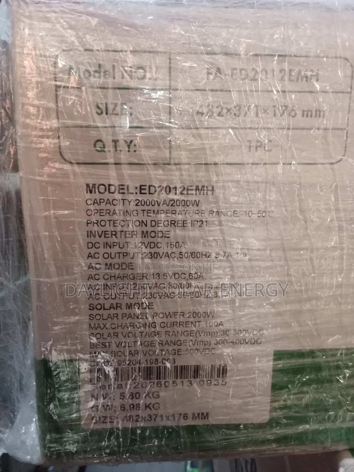 Famicare 2kva Hybrid Inverter 12v