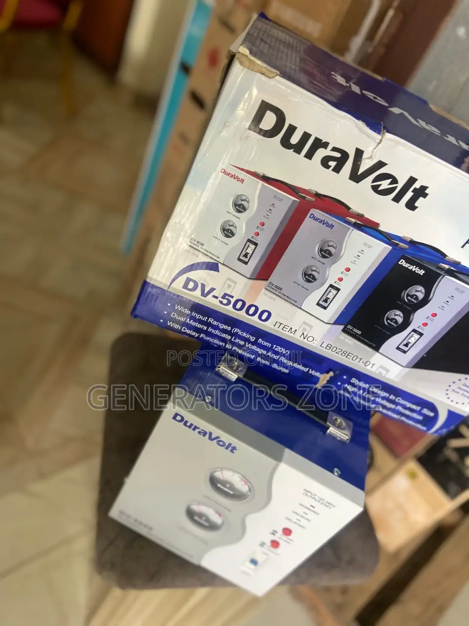 Duravolt DV-5000 Automatic Voltage Stabilizer With Dual Meters