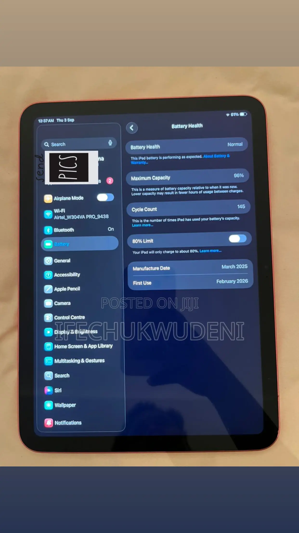 Apple iPad (2025) 128 GB Pink
