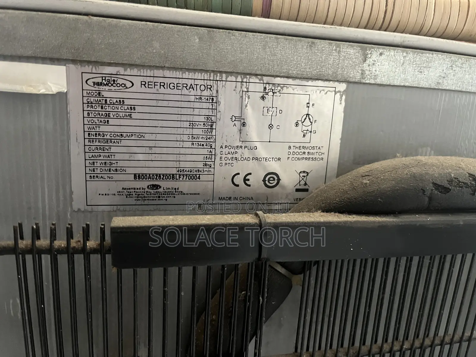 130L Haier Thermocool Fridge