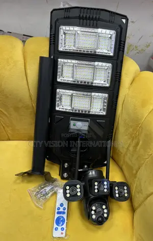 Solar Street Light With 3 Lens Cameras