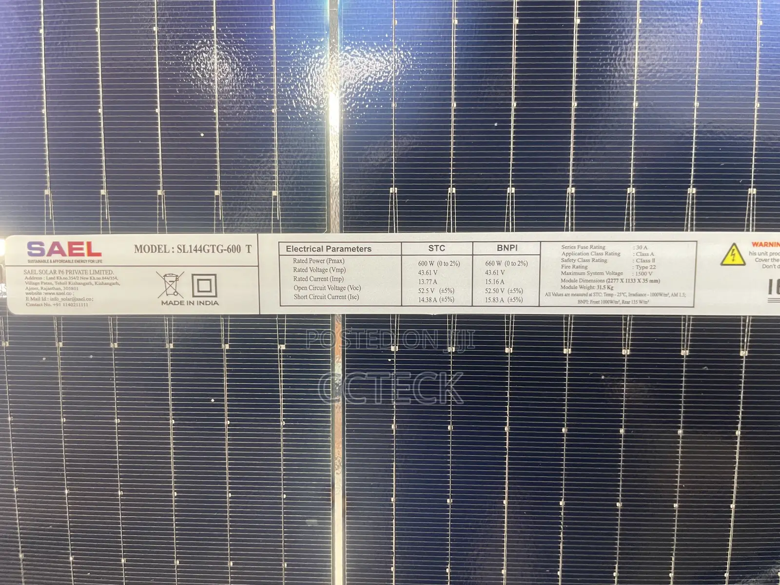 600w Bifacial Solar Panel