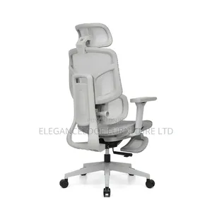 Ergonomic Mesh Executive Chair With Leg Rest