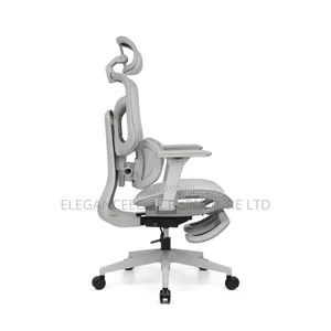 Ergonomic Mesh Executive Chair With Leg Rest