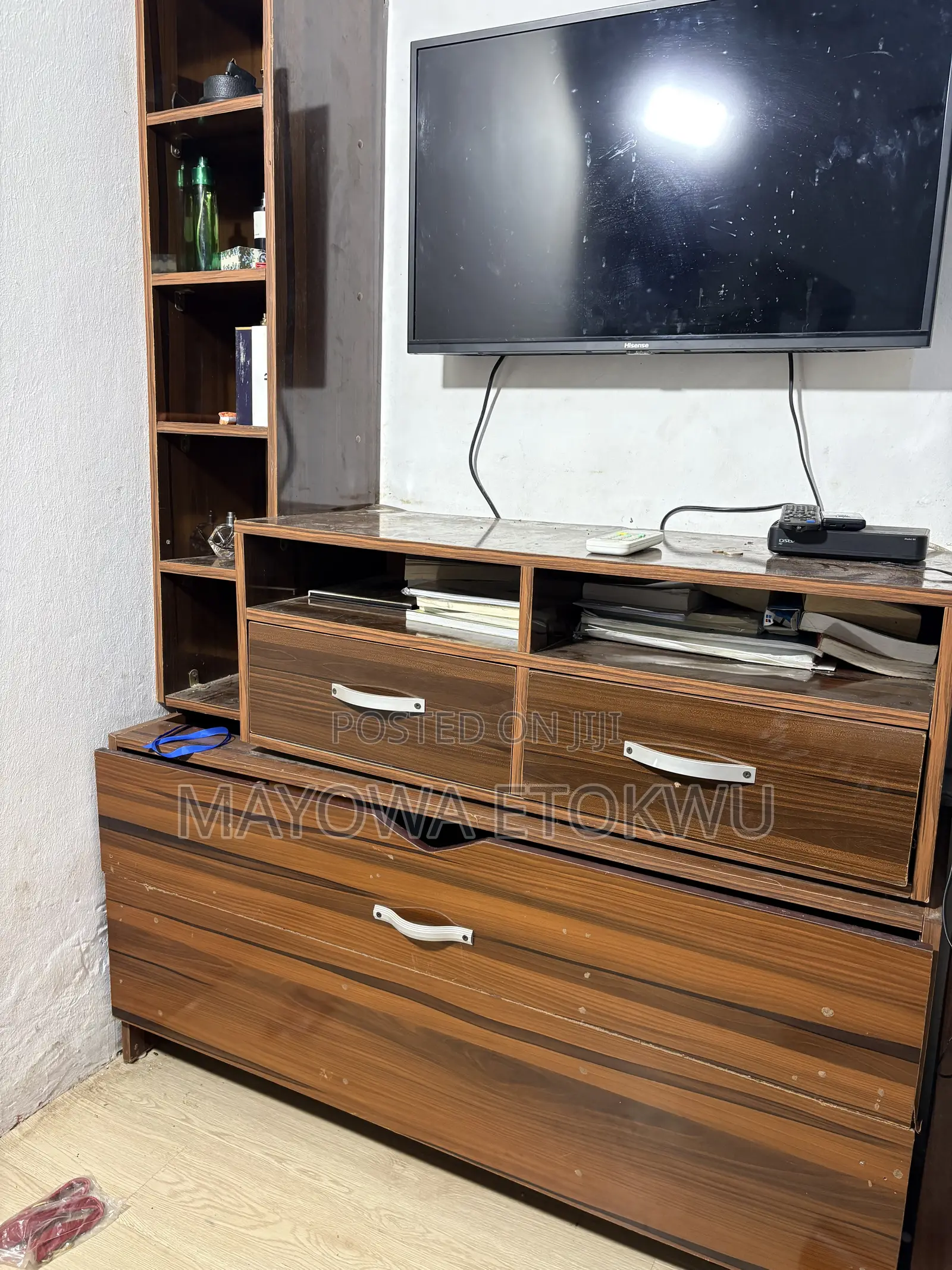 Full Bed Frame, TV Console and Bedside Cabinet Available for Pick Up