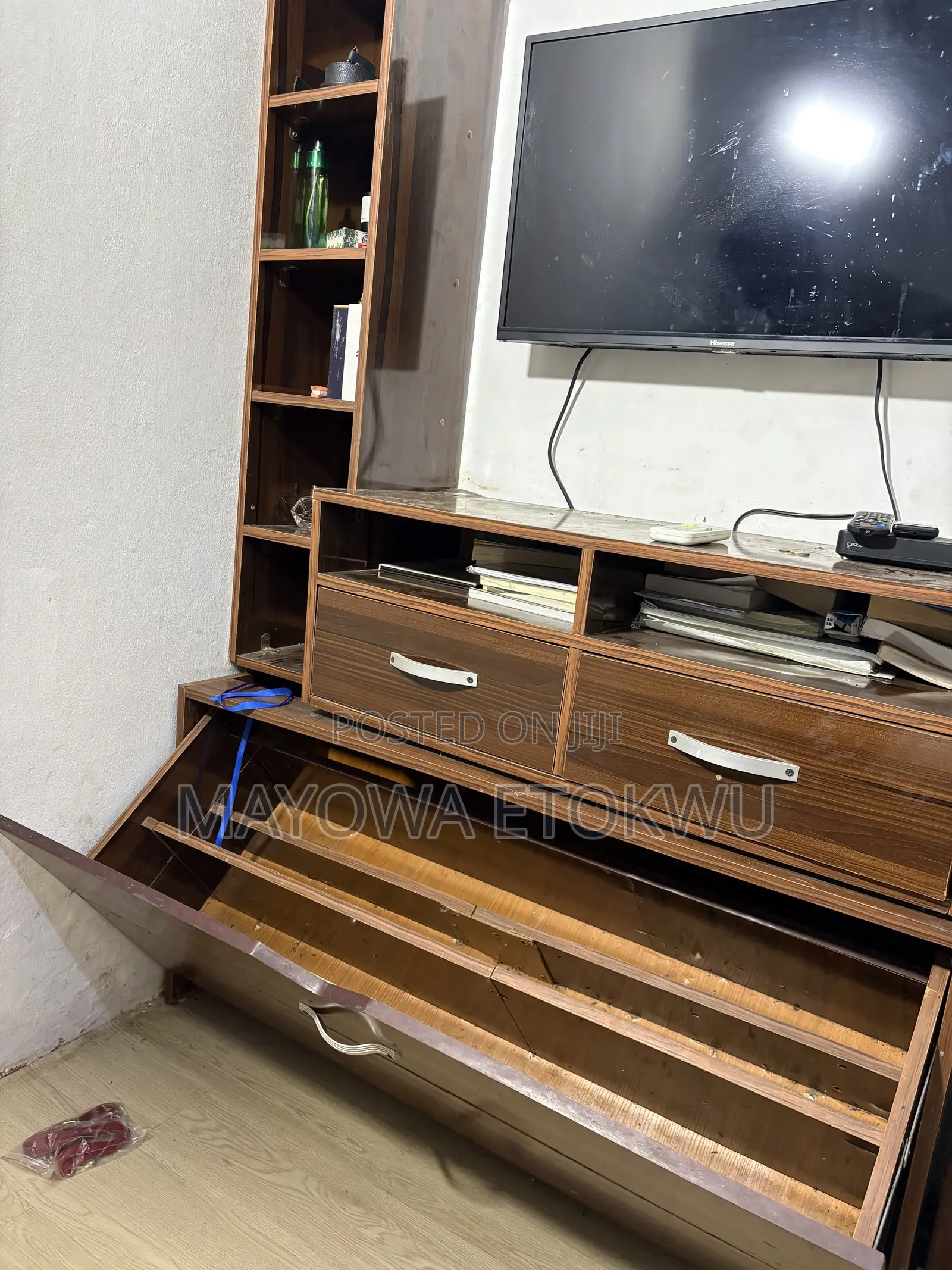 Full Bed Frame, TV Console and Bedside Cabinet Available for Pick Up