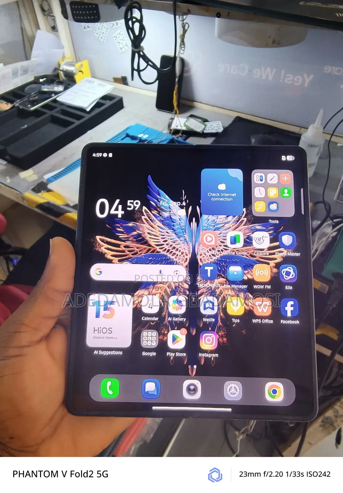 Tecno Phantom V Fold 256 GB White