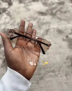 Rimless Rectangle Fashion Glasses