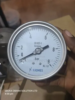 -1+9bar Pressure Gauge 4inches Back Connection