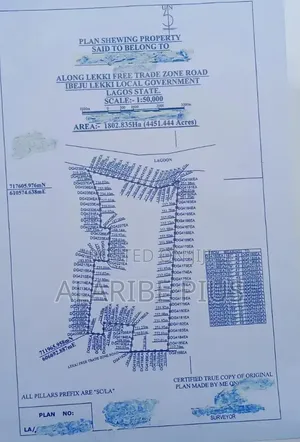 27,030 Plots of Mixed Use Land 4 Sale @ Ibeju Lekki, Lagos, Nigeria.