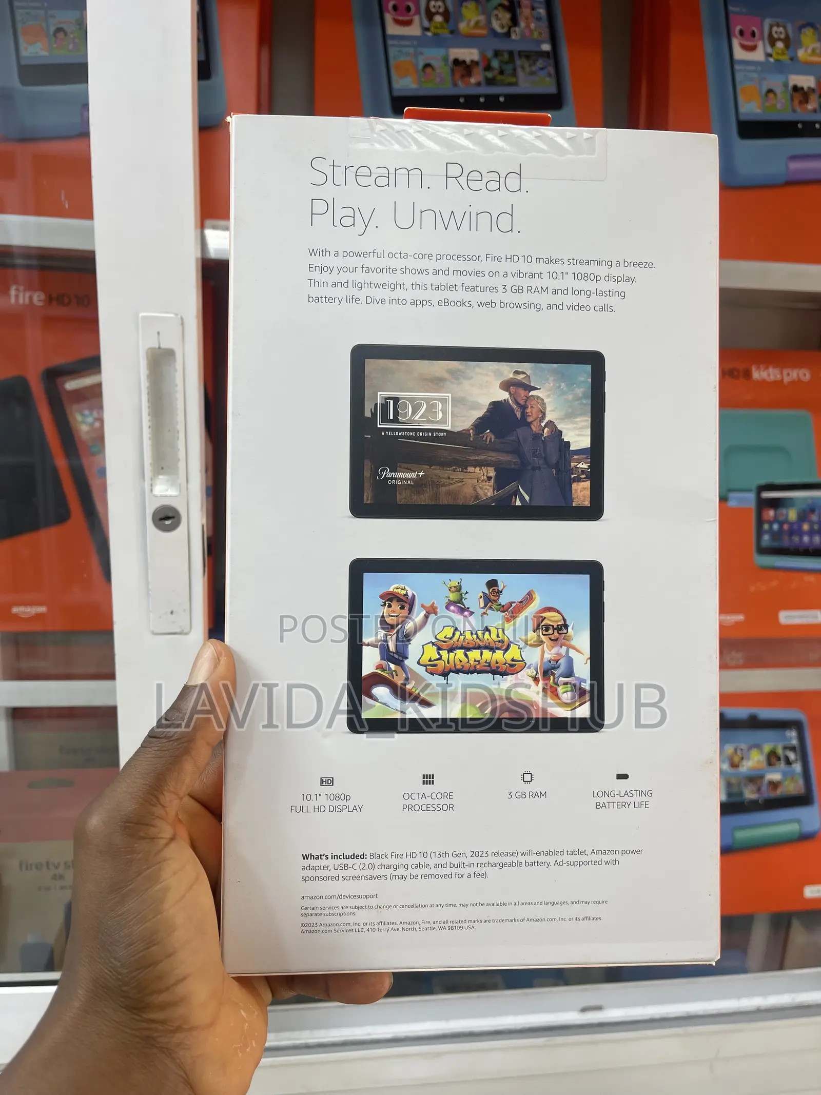 New Amazon Fire HD 10 32 GB Black