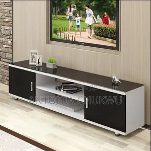 Modern TV Console With Storage Shelf