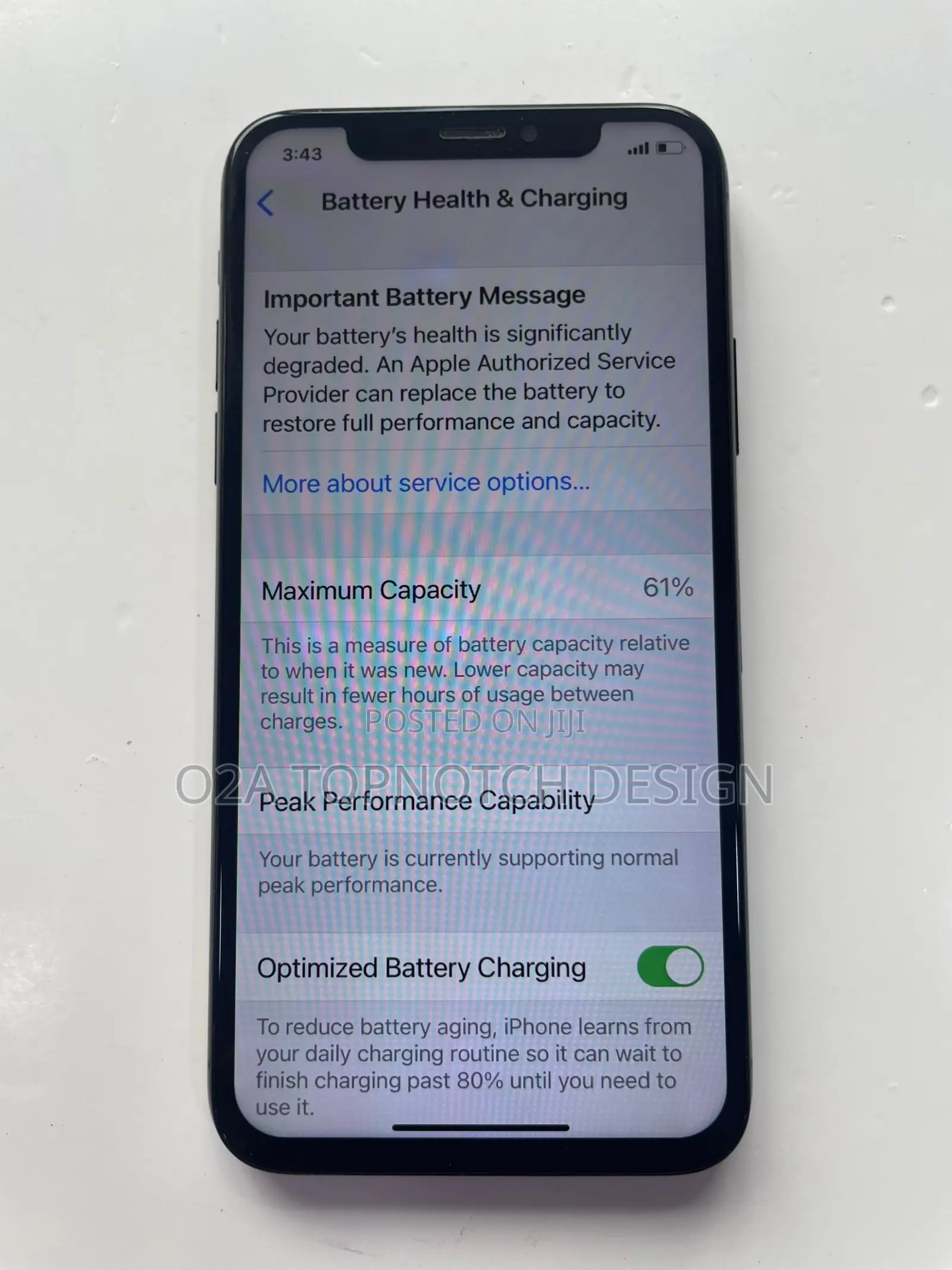Apple iPhone X 64 GB Black
