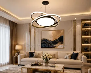 Modern Luxury LED Ring Chandelier – Elegant Ceiling Light