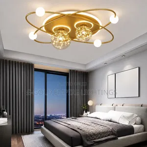 Luxury Gold LED Chandelier – Modern Designer Ceiling Light
