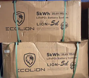 Ecolion 5kWh 25.6V 195Ah LiFePO4 Lithium Battery – LION-5D