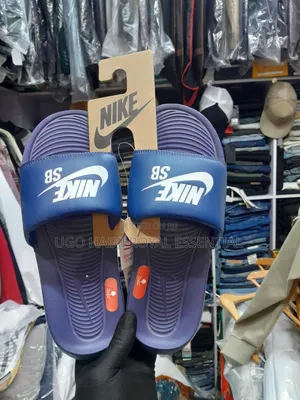 Original Nike SB Victori One Slides – Navy Blue