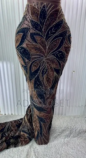 Luxury Hand Beaded Velvet Lace