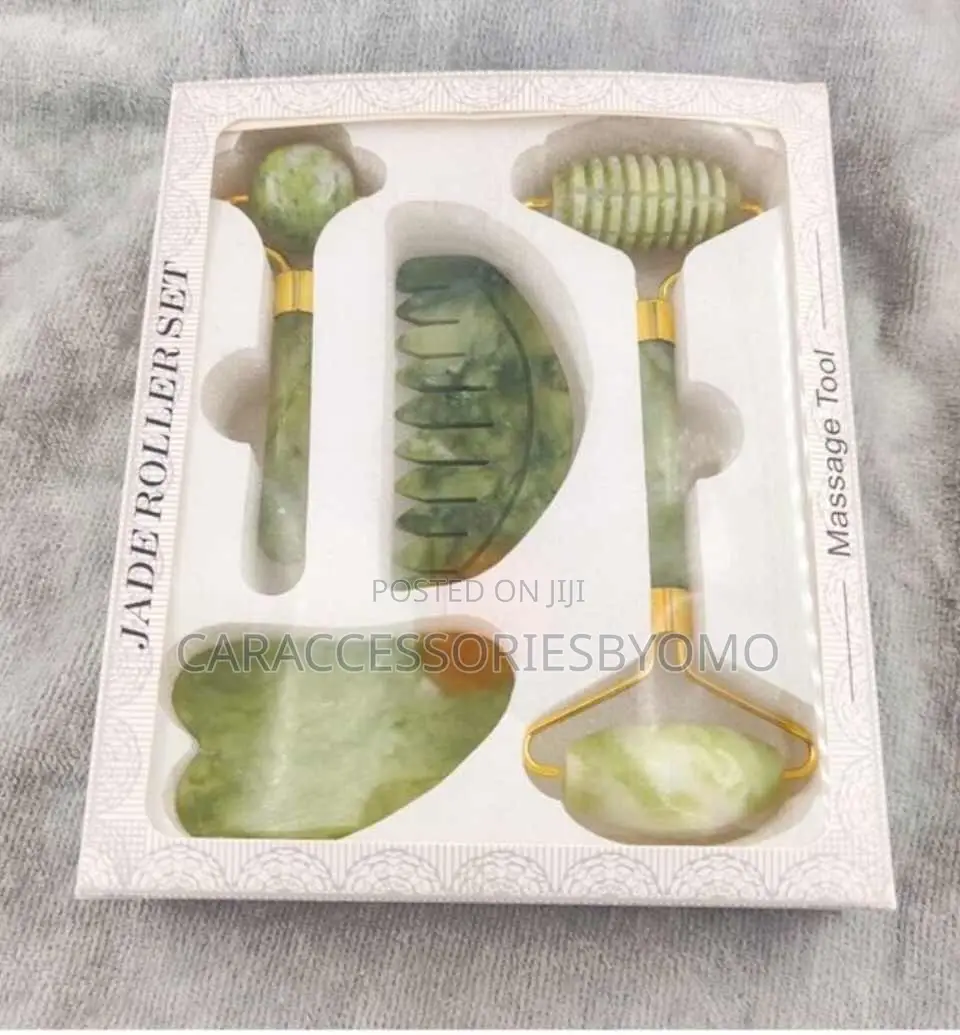 4 in 1 Jade Roller Gua Sha Massage Tool Set